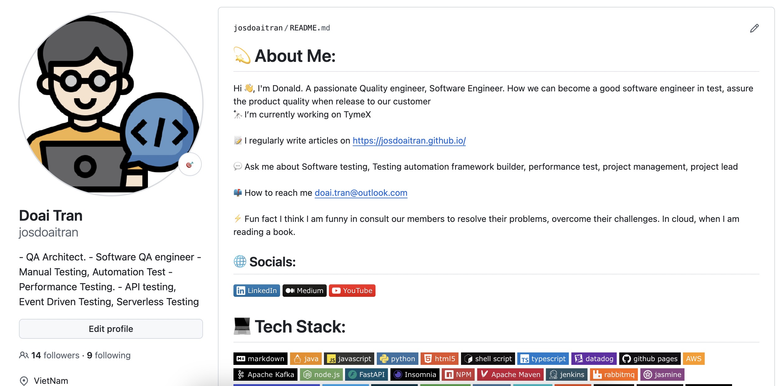 Build a profile page and personalize your github page